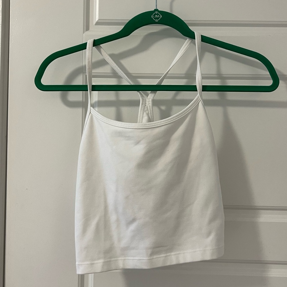 Aerie White Workout Tank M